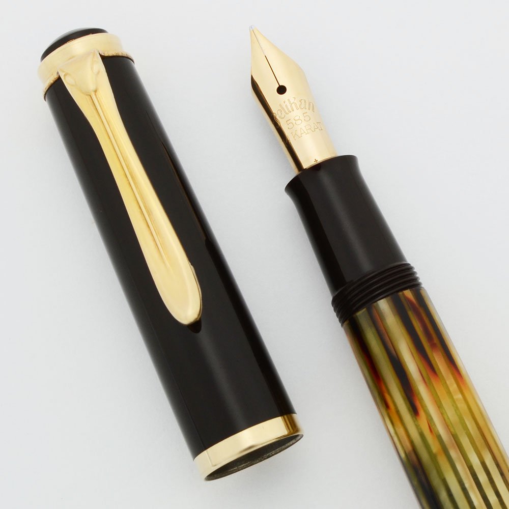 Pelikan 400 Fountain Pen (1950-56) - Brown Tortoise Striped, 14k